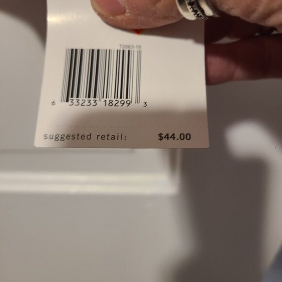 VTG NWT Liz Claiborne Button Blouse Candy Stripe Red White Sz 16 Sunstredmt - Picture 4 of 6